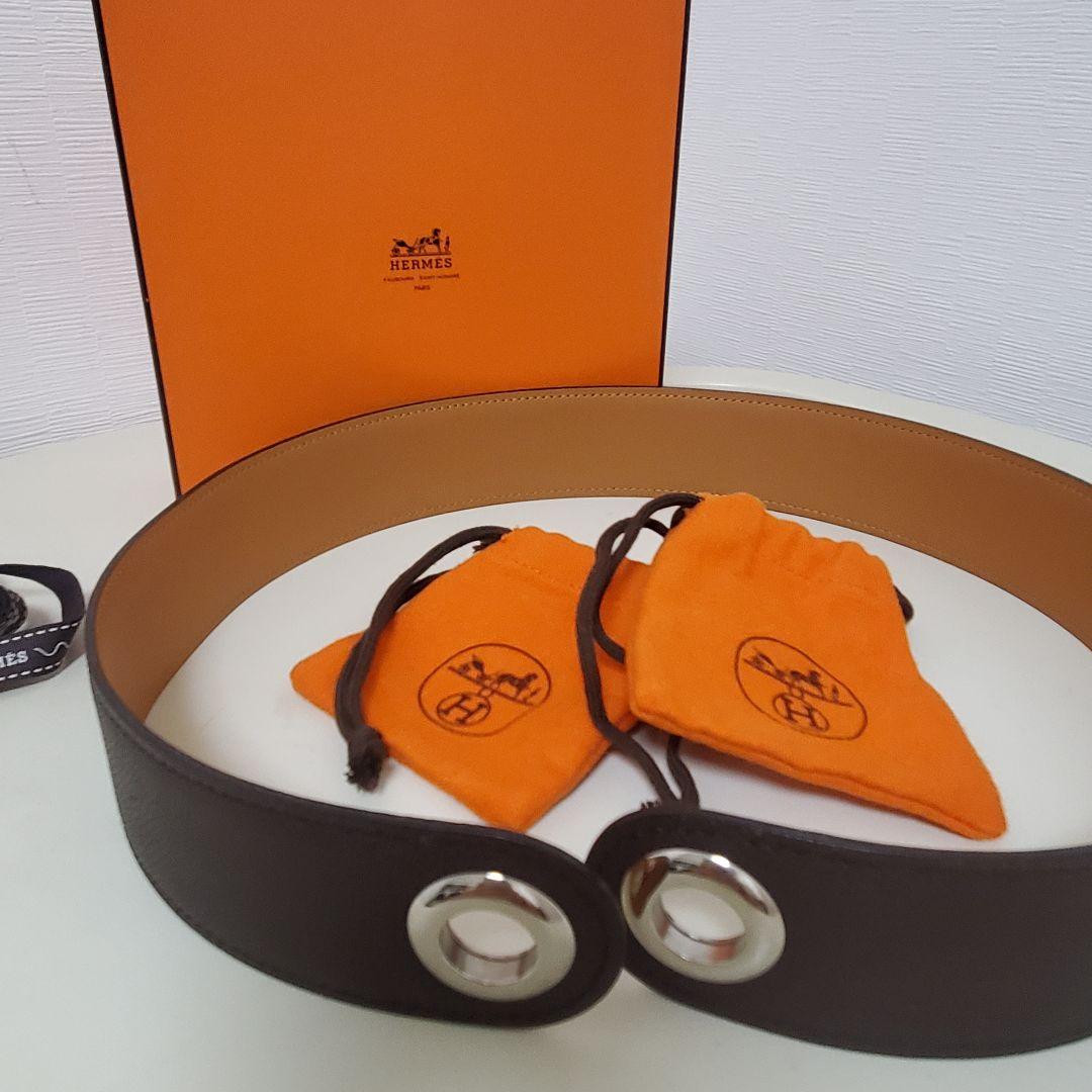 HERMES スカーフレザーベルト　未使用　超美品