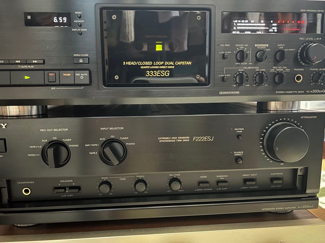 美品！SONYソニーTC-333ESGバブル全盛期の熟成3ベッドカセットデッキ