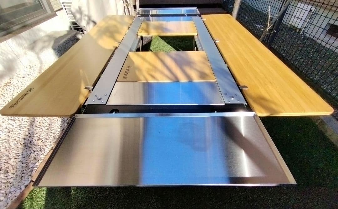 ☆希少☆peakスノーピーク　スライドトップロング竹２枚セット　ケース付