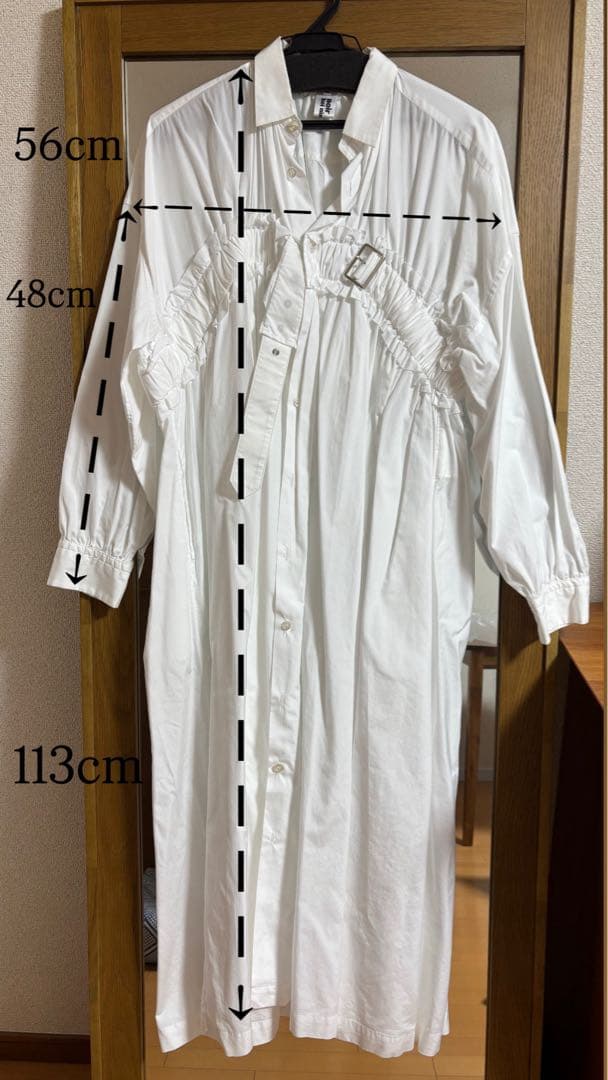 noir kei ninomiya 白　ドレスワンピース