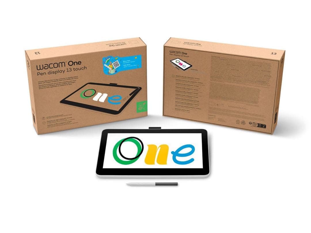 Wacom One 液晶ペンタブレット 13 touch DTH134W4D