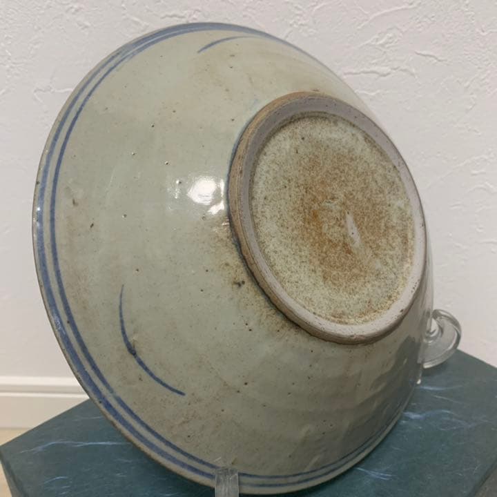 安南　染付　呉須魚紋皿 飾皿 青華 絵皿 古玩 唐物 中国 古美術 時代物