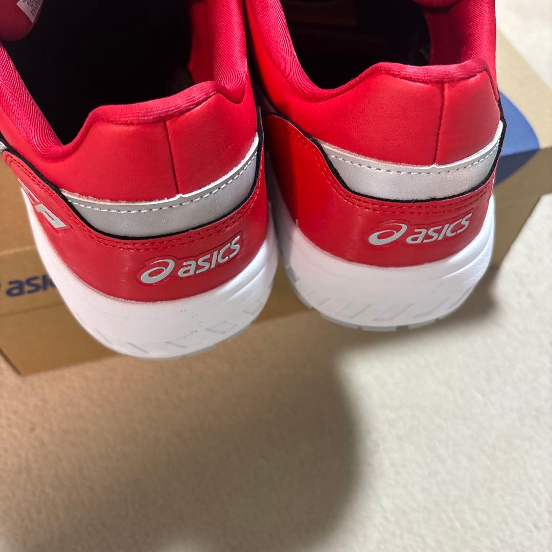 新品　ASICS BOAシステム安全靴 レッド