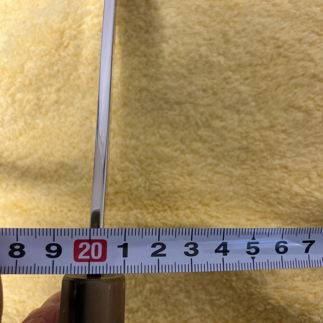 マ*サ様 ④銀三 本焼 薄刃8寸 全鏡面 黒檀柄両水牛角