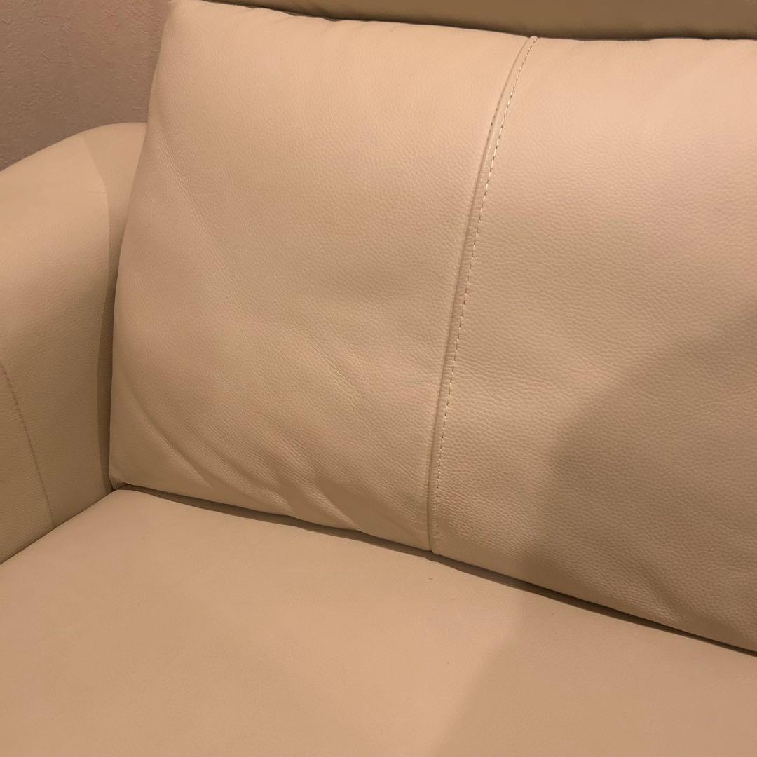 ✨美品✨ニトリ　アイボリー 電動リクライニングソファ