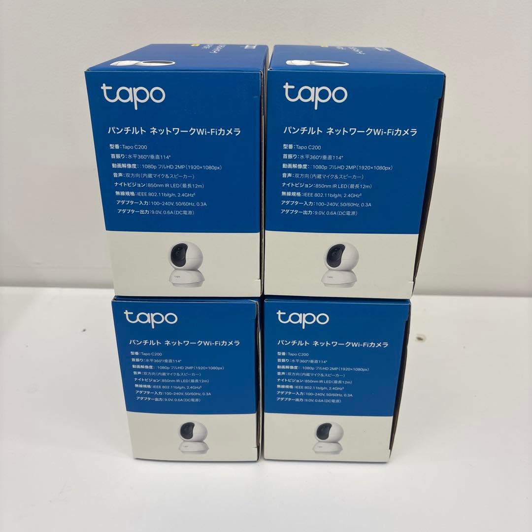 tapo c200 1080P Wi-Fi防犯カメラ 4台セット