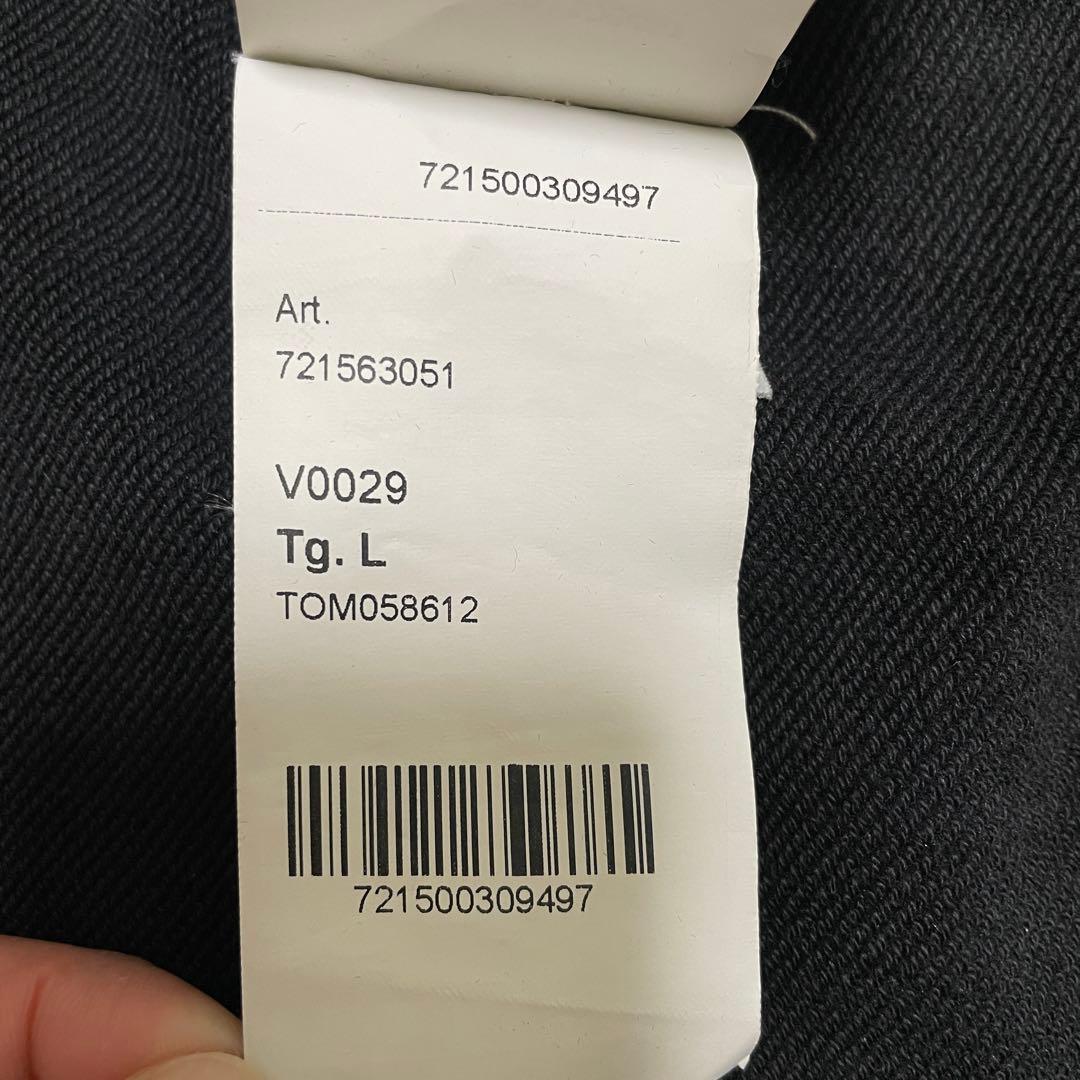 STONE  コットン　クルーネック　トレーナー　ブラック　Lサイズ