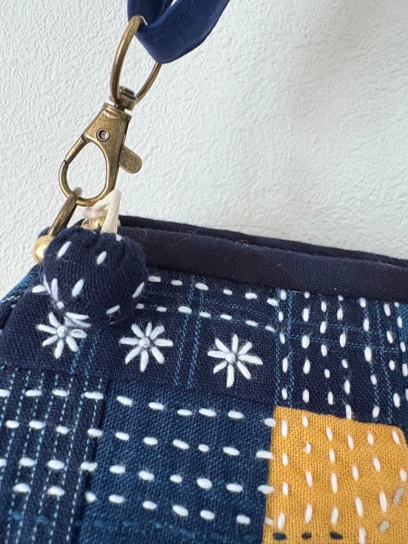 松阪もめん刺し子ショルダーバッグ　＃2