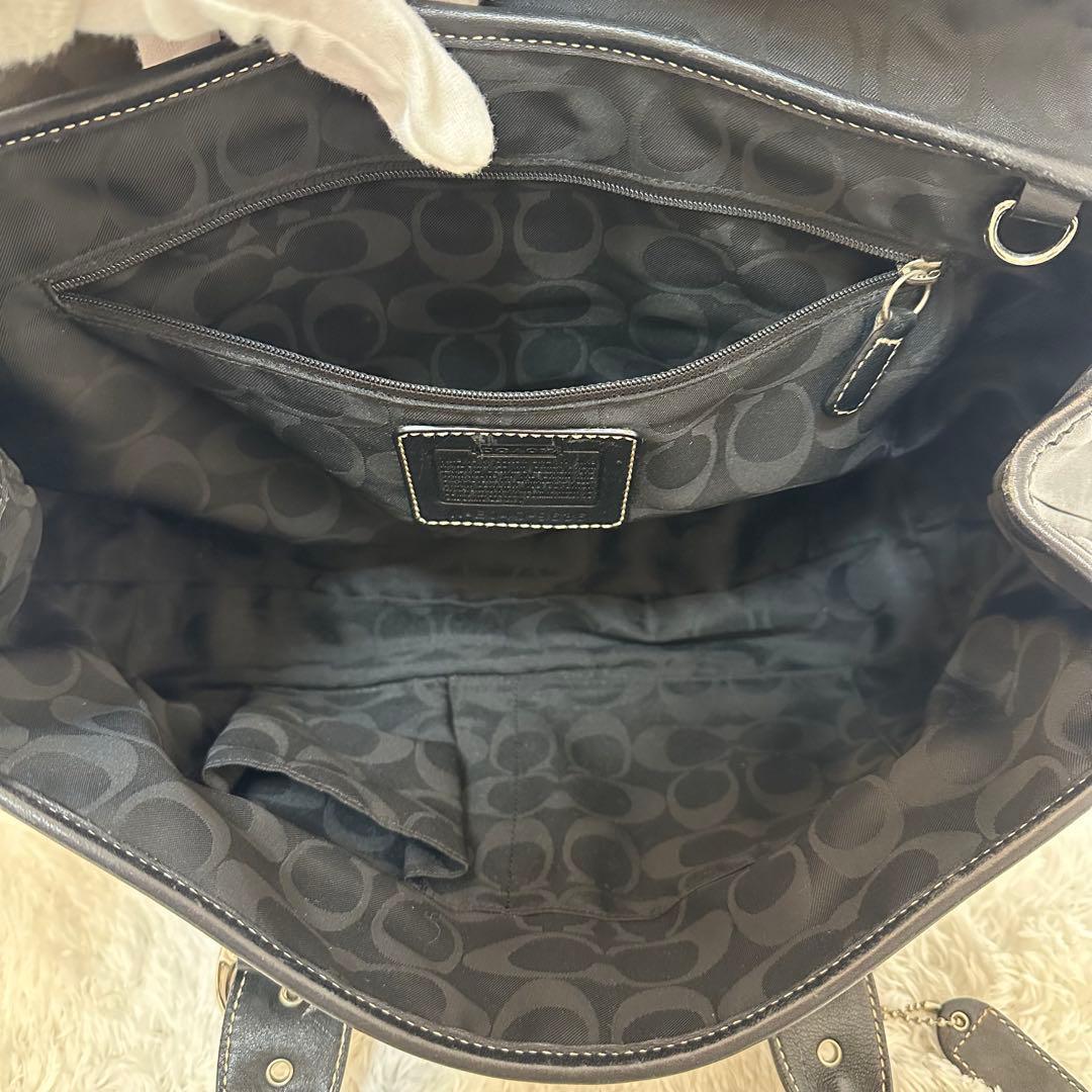 ✨希少✨COACH ソーホー ショルダーバック トート 黒 レザー y2k