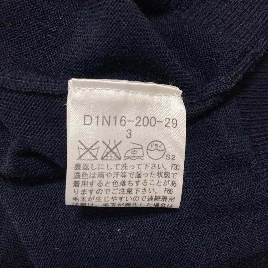 【新品タグ付】BURBERRY BLACK LABEL Vネック ニット 紺 L