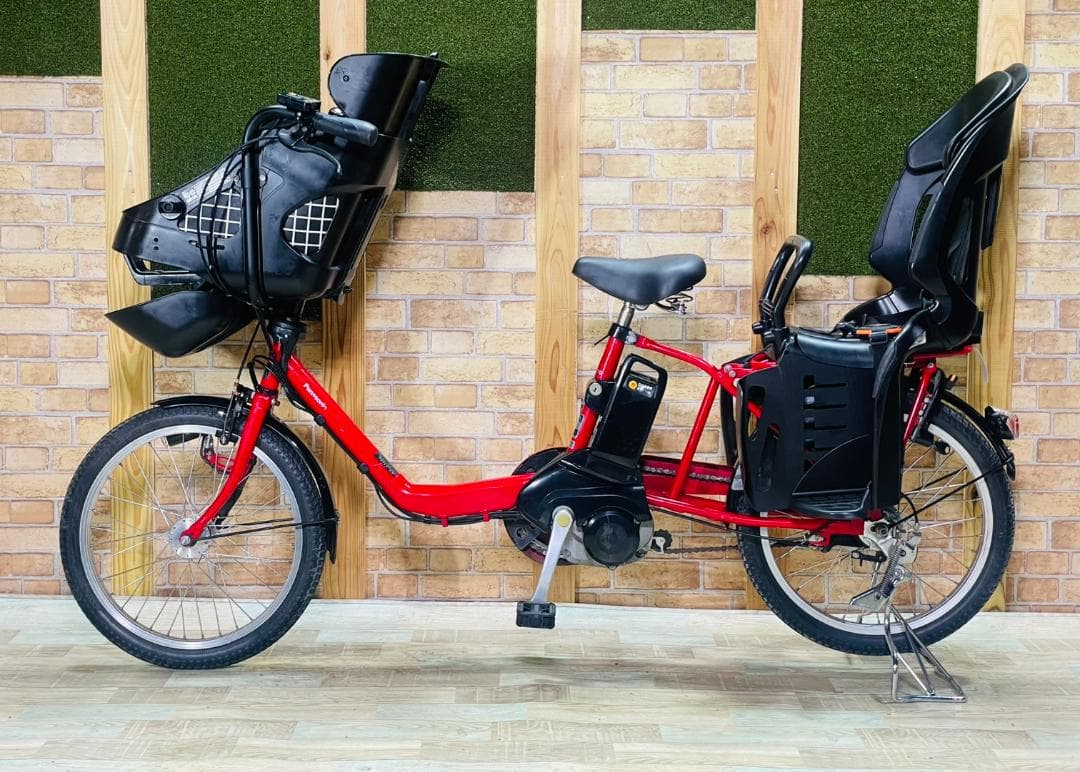 レッド系 パナソニック 子供乗せ電動アシスト自転車 H3335