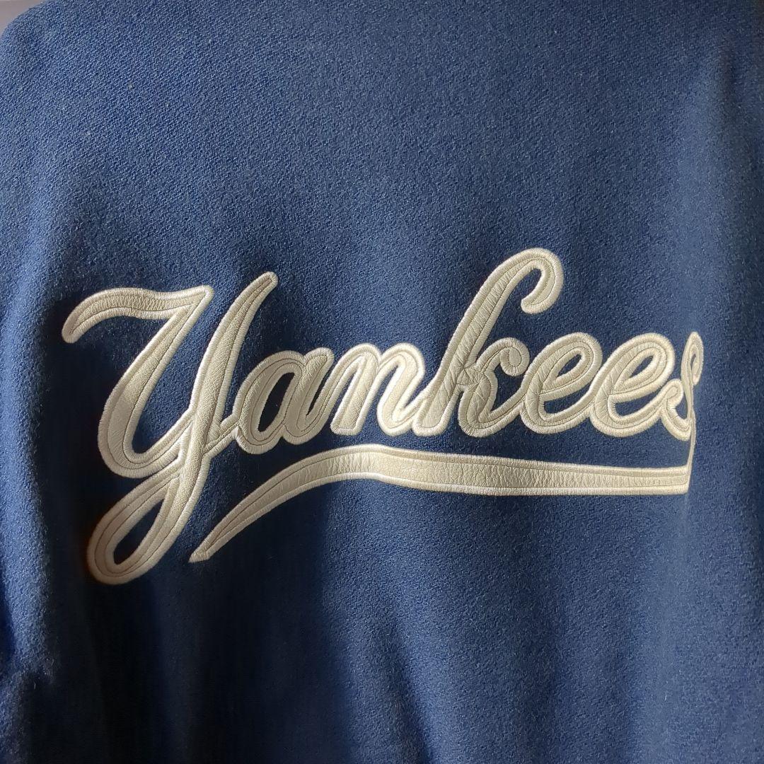 ナイキ ヤンキース 袖レザースタジャン old nike yankees 90s