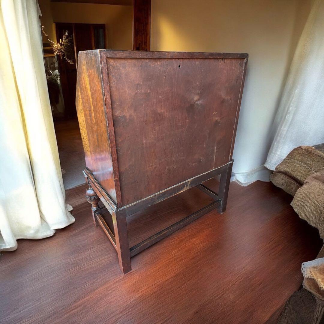 なべちゃん❣️英国 アンティーク家具 ライティングビューロー オーク 1