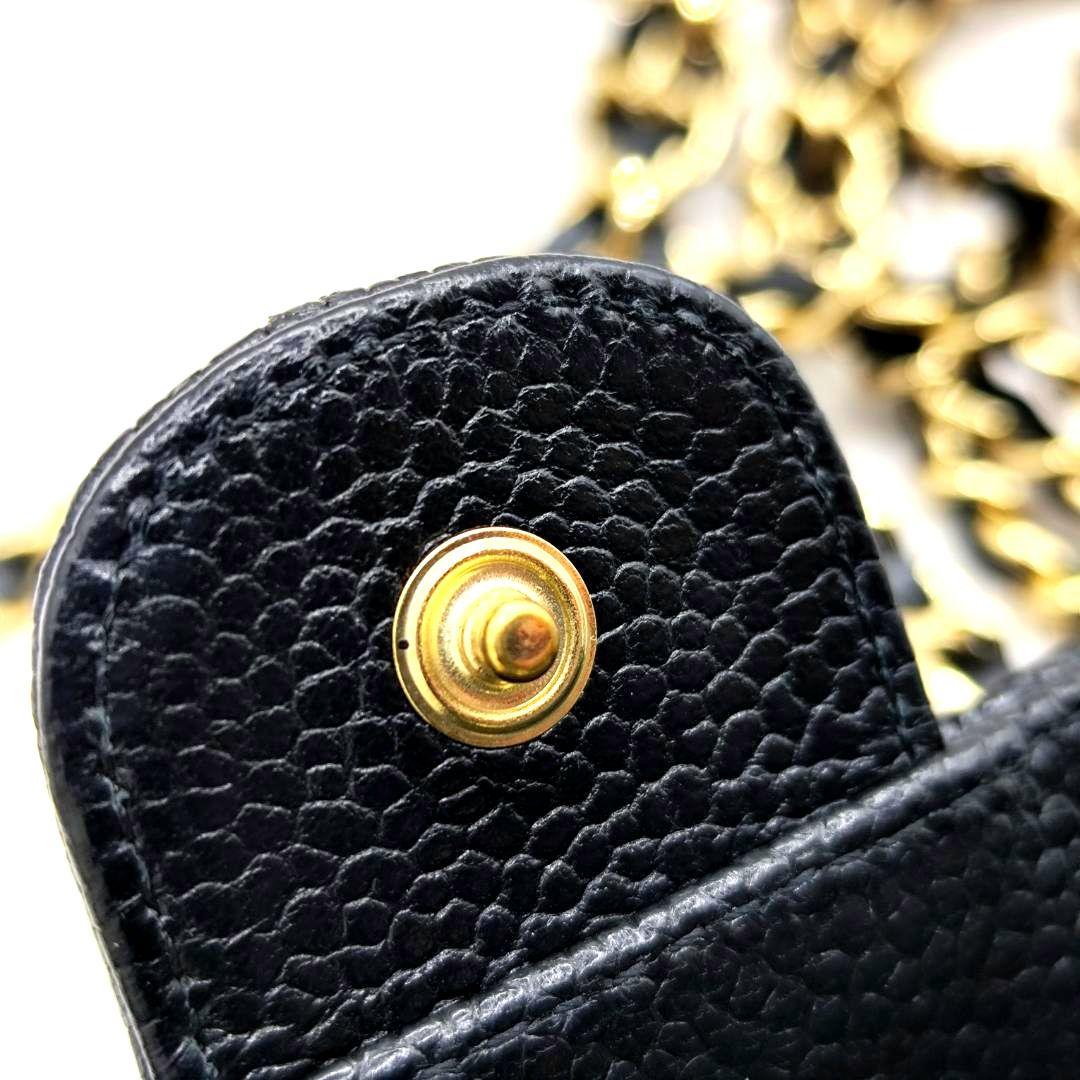 現行極美品！シャネル iPhone14Proスマホケースキャビアスキンマトラッセ