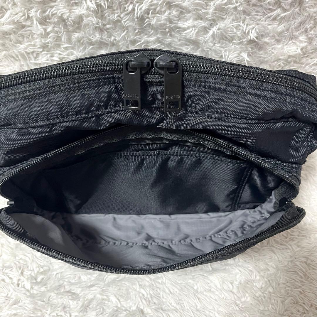 ✨未使用級✨PORTER フラッシュ 現行タグ ショルダーバッグ ブラック