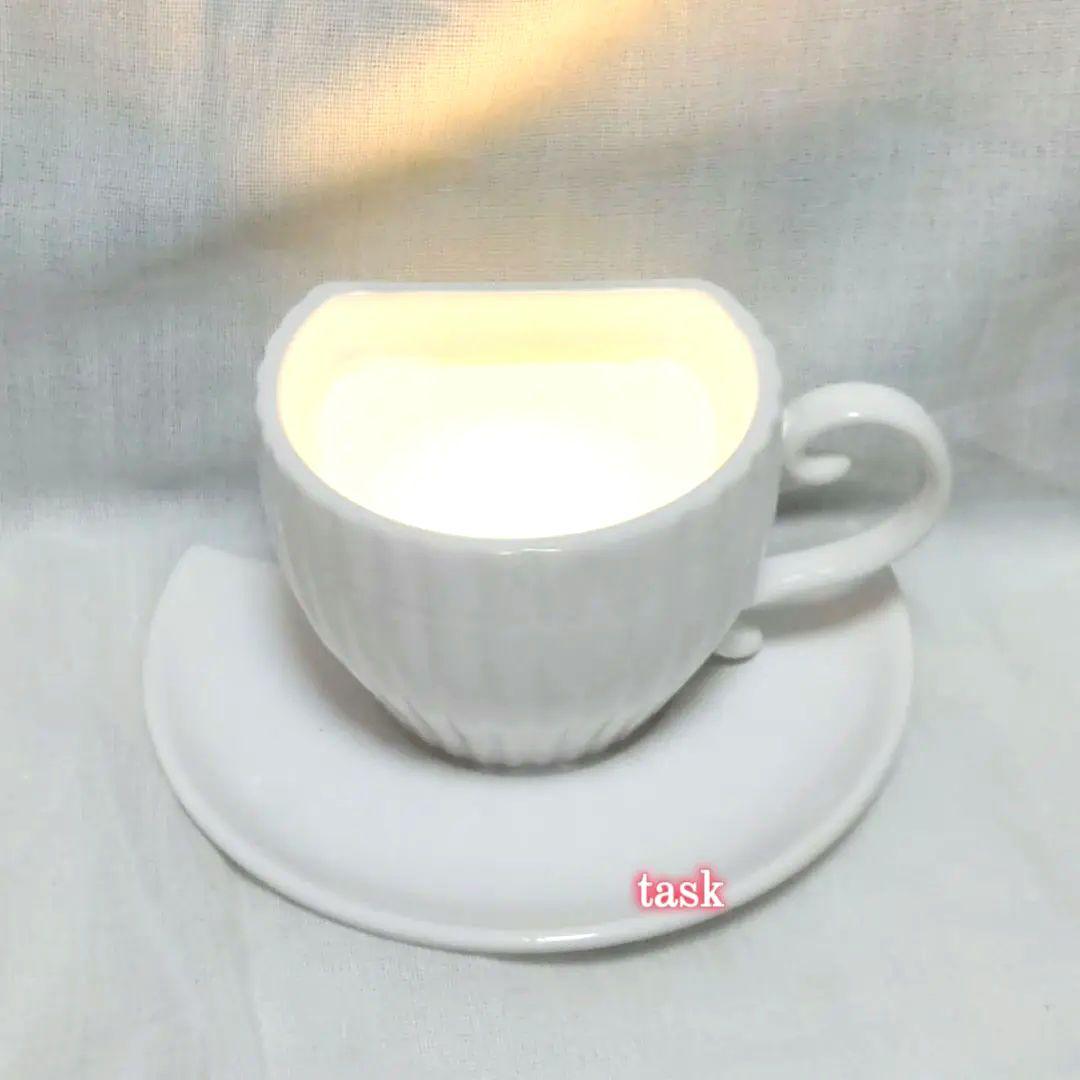 未使用　フランフラン　ティータイムランプ　ピンク　ホワイト　2点セット