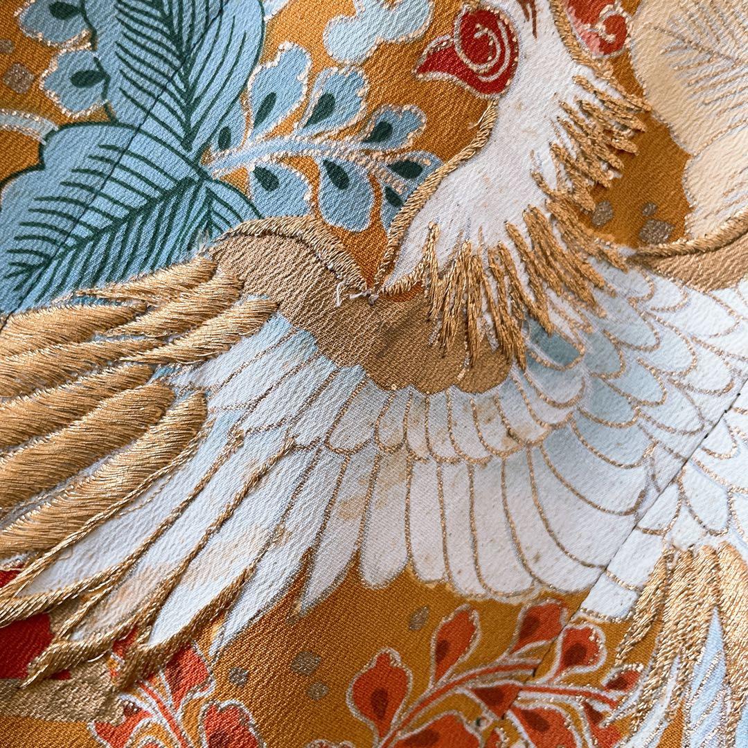 留袖着物ガウン ドレスガウン 羽織 着物リメイク 和装 黒 B80119