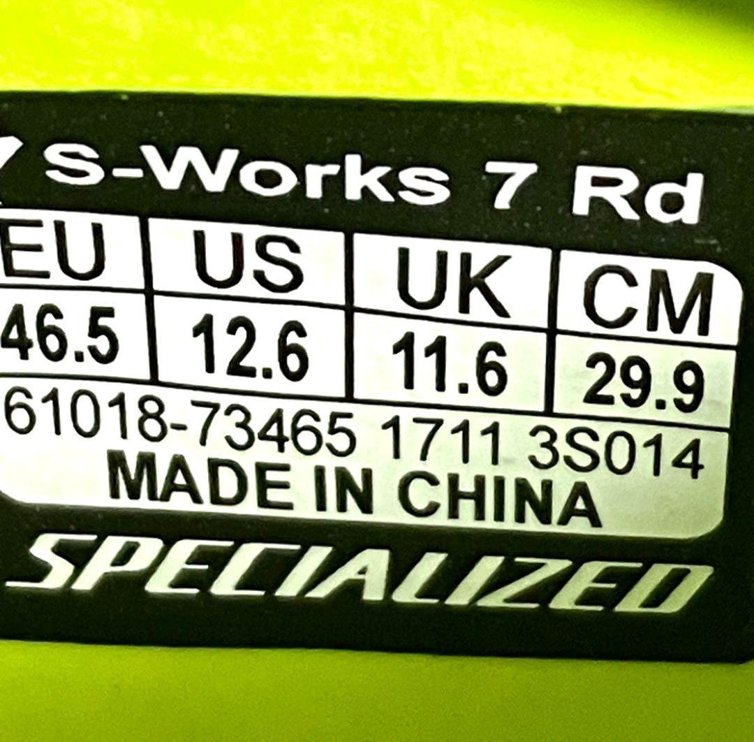 【24時間以内匿名配送】スペシャライズド S-WORKS 7 Rd 29.9cm