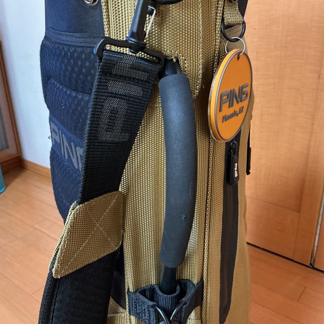 PING キャディバッグ マウンテン CB-P201 ベージュ 軽量