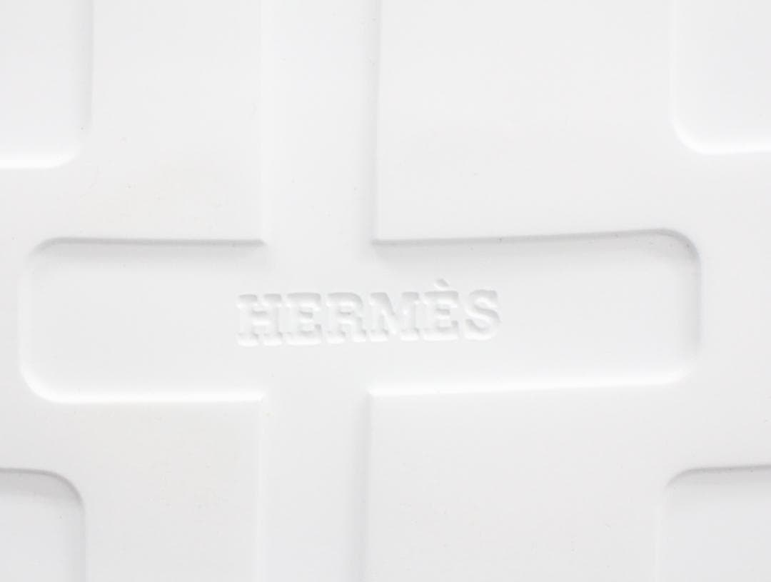 ▲未使用 エルメス エニド レザー サンダル ホワイト39 約25.5㎝