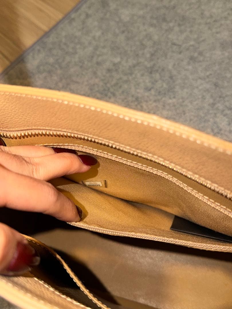 CHANEL ベージュ 復刻トートキャビアスキン トート/ハンドバッグ