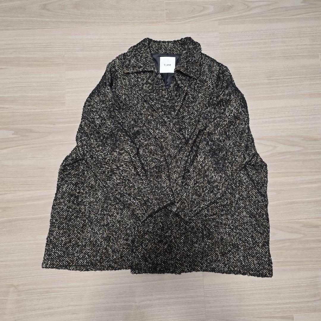 CLANE クラネ MIX LOOP TWEED BOX COAT