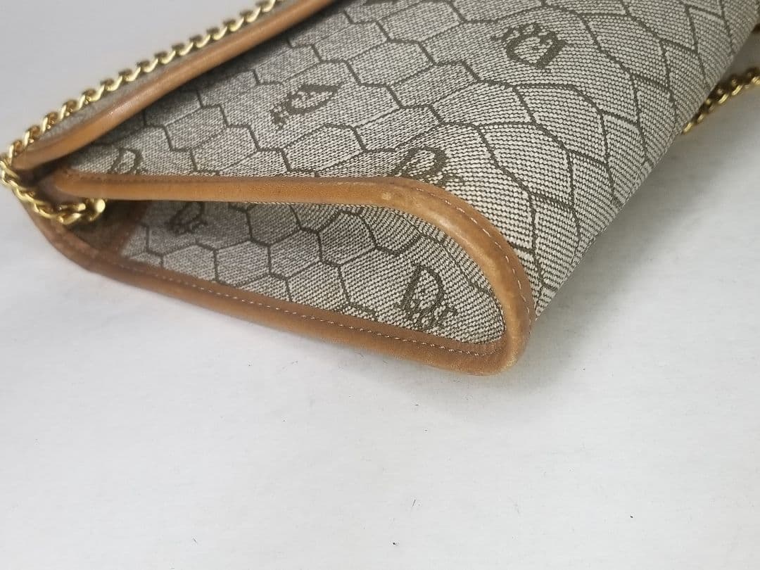 クリスチャン・ディオール ハニカムパターン チェーンショルダーバッグ