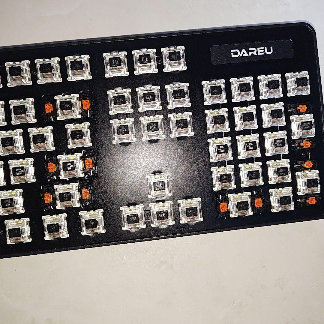 DAREU 緑 LK175 黒軸 RGB 単色 ゲーミングキーボード