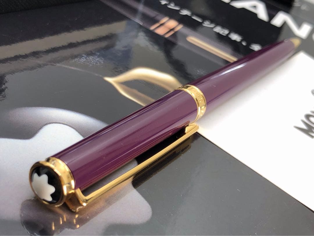 非常にレアなパープル軸※未使用品！稀少軸色！オブリュージュ15280★モンブラン