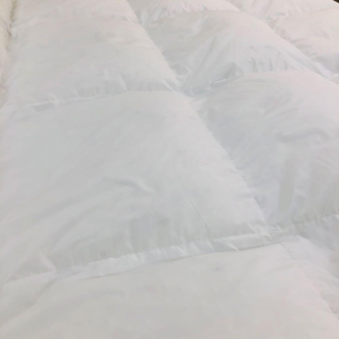 羽毛布団 クイーン クィーン ニューゴールド 白色 日本製 210×210cm