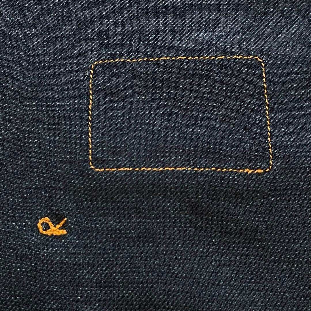 45R インディゴネルの908イージーシャツ　ゴートンくん　カンガルーポケット