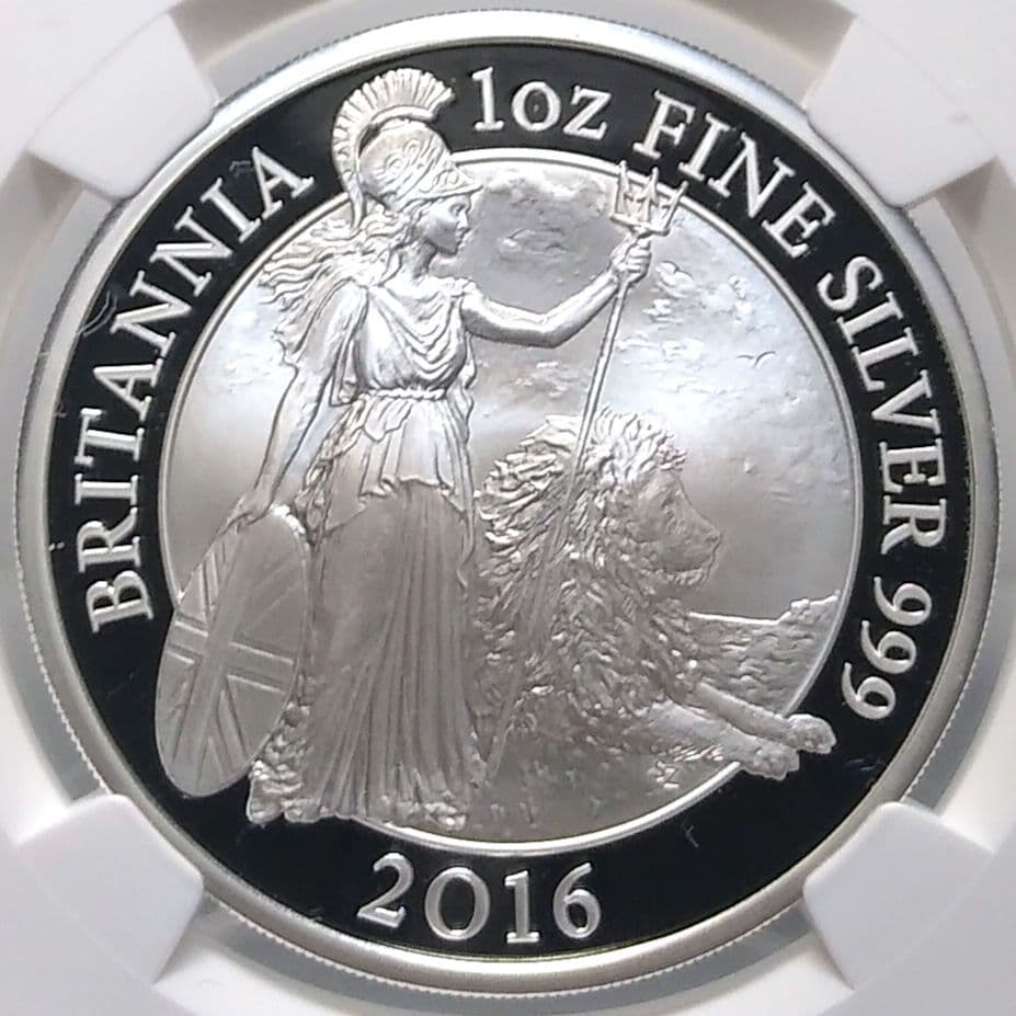 2016 ブリタニア ウナ ライオン 2ポンド銀貨 NGC PF70UC ②