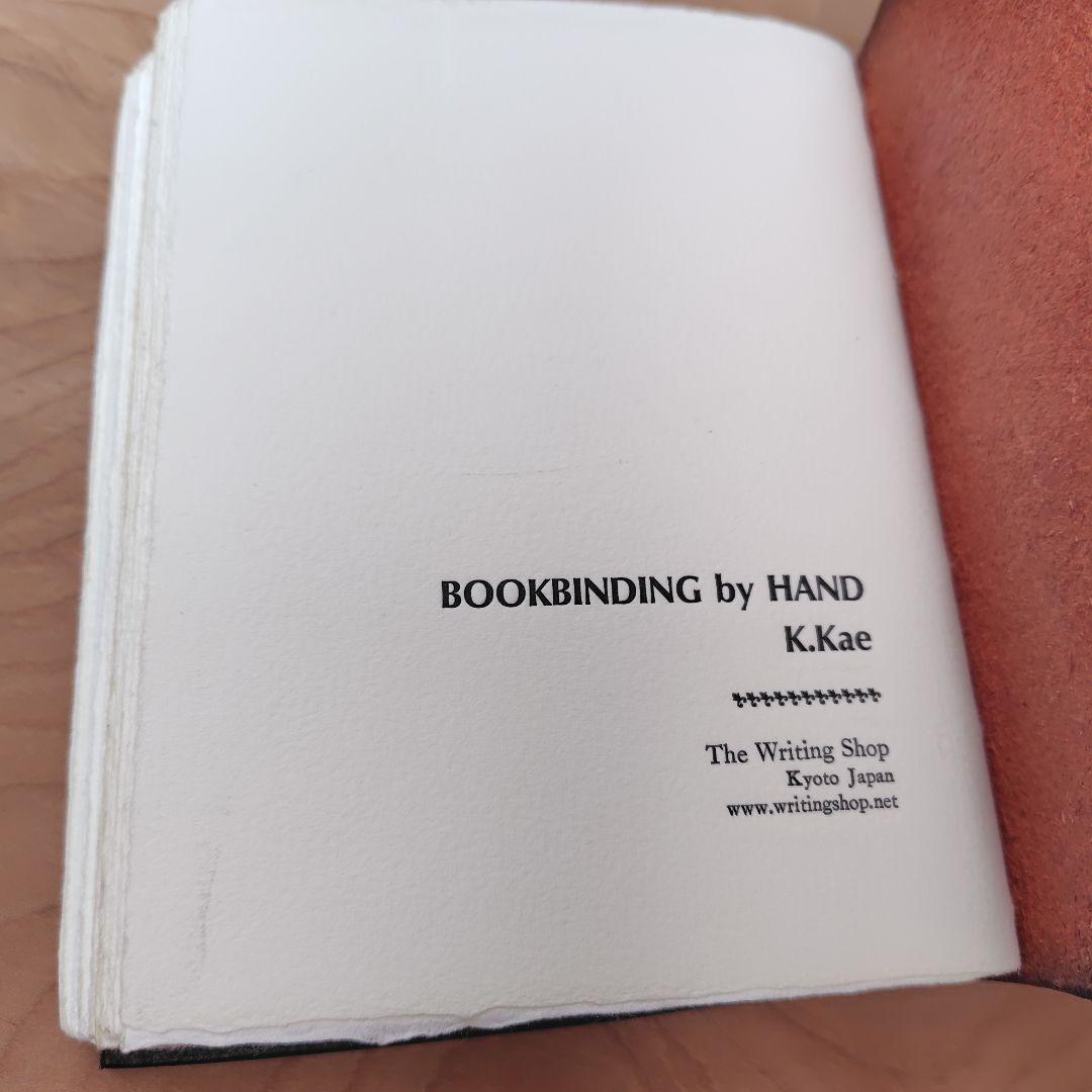 レザー製手縫いノート 赤　レザー　ノート アンティーク ライティングショップ