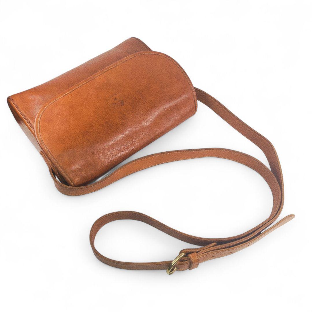 IL BISONTE ブラウンショルダーバッグ