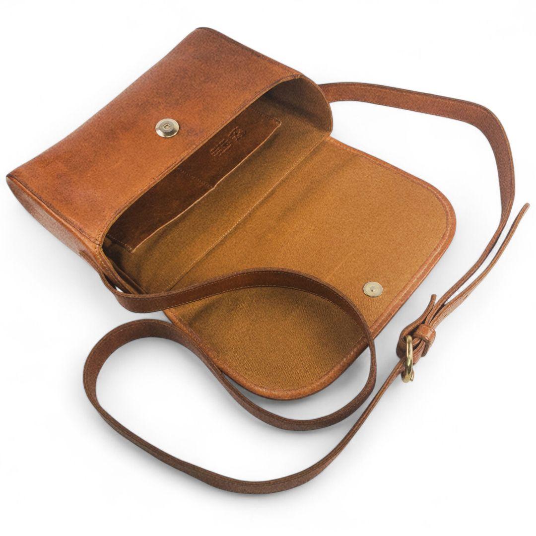 IL BISONTE ブラウンショルダーバッグ