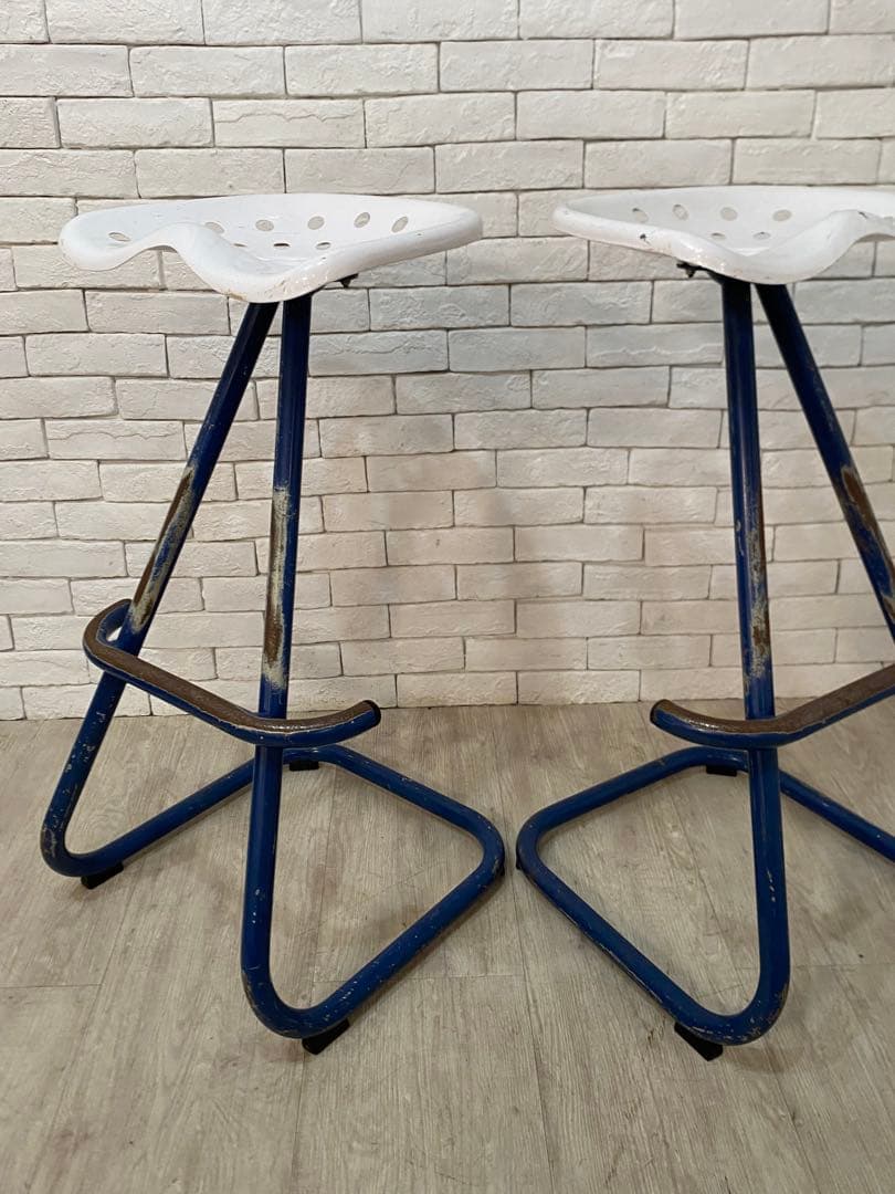 【東京23区配送無料】2脚セット　トラクター　スツール　チェア　カウンター　椅子
