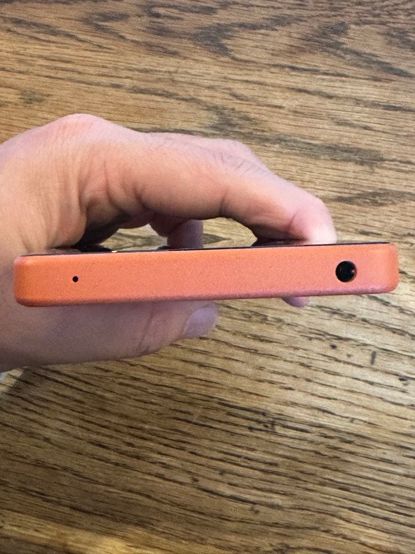 SONY XPERIA Ace III 本体 オレンジ クリアケース付き