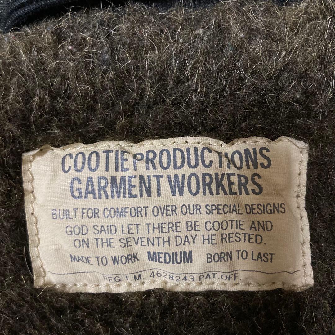 COOTIE アルパカ混 ダッフルミリタリージャケット BLACK M