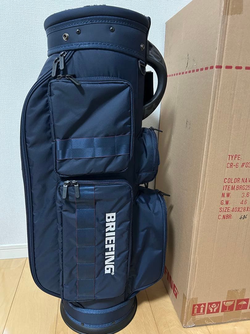 【新品•未使用】BRIEFING キャディバッグ CR-6 ネイビー