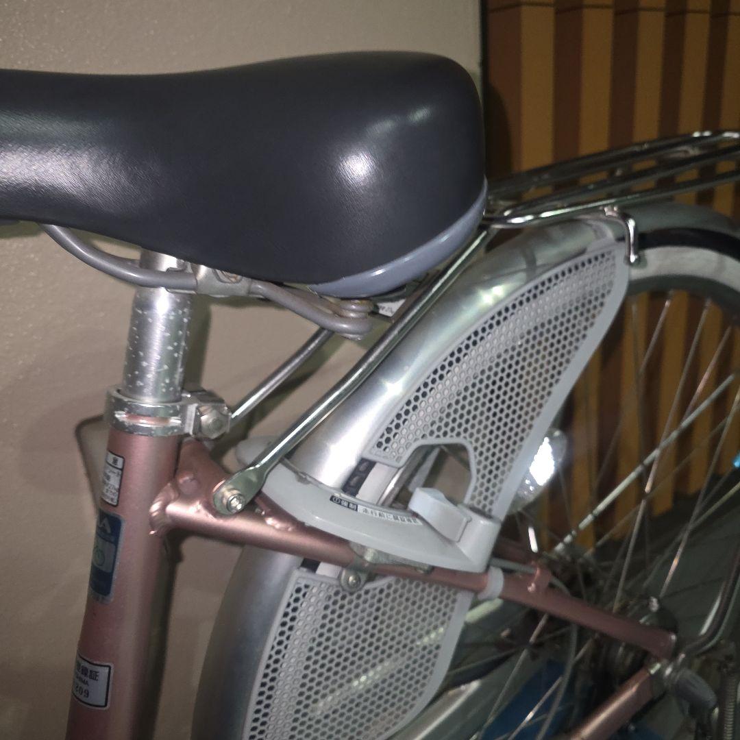 ピンク シティサイクル 前バスケット付き 広島市引取可能な方のみ