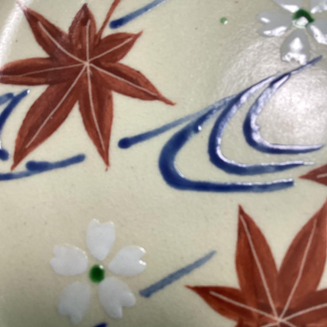 京焼雲錦流水絵皿　　11客　新品未使用　　嘉豊作