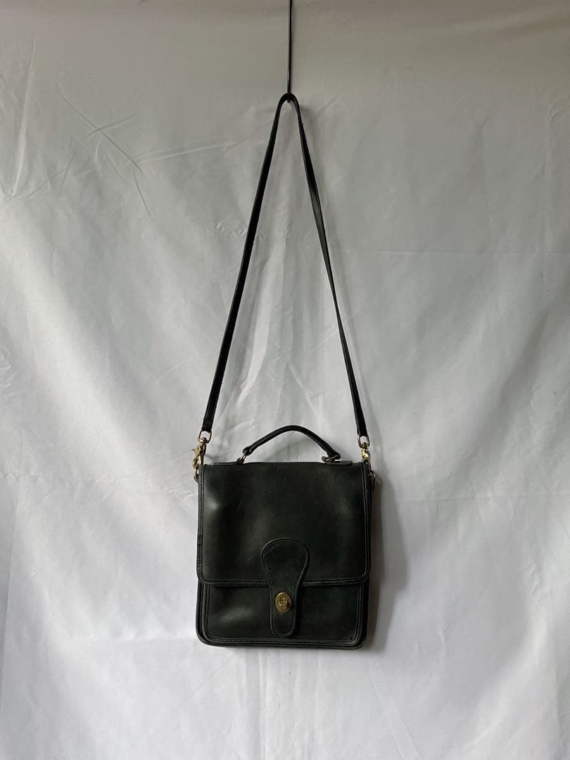 80s old COACH オールドコーチ ショルダーバッグ vintage 緑