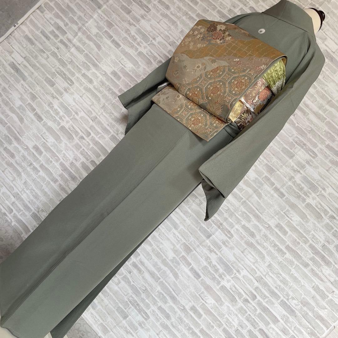 色無地　フルセット　藤紋　シンプル　礼装　カジュアル　着物　P3