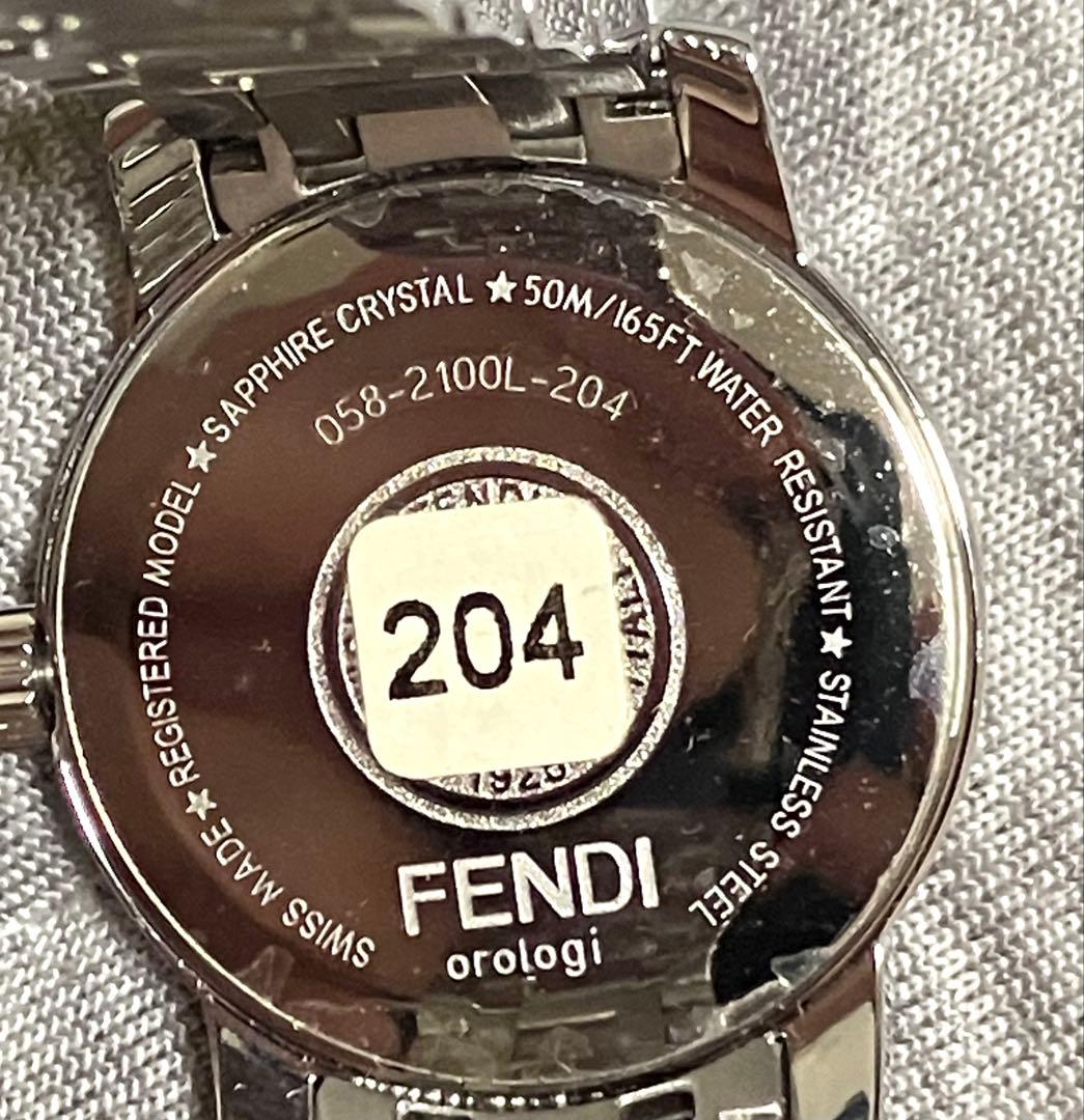 FENDI 腕時計 レディース 電池交換済 稼働確認済 アナログ時計 ステンレス