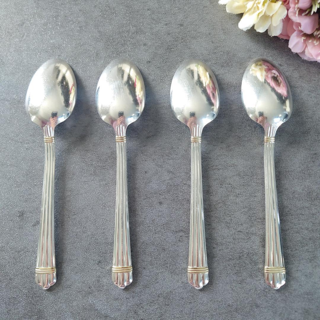 格安 希少 クリストフル アリアゴールドリング コーヒースプーン 4点