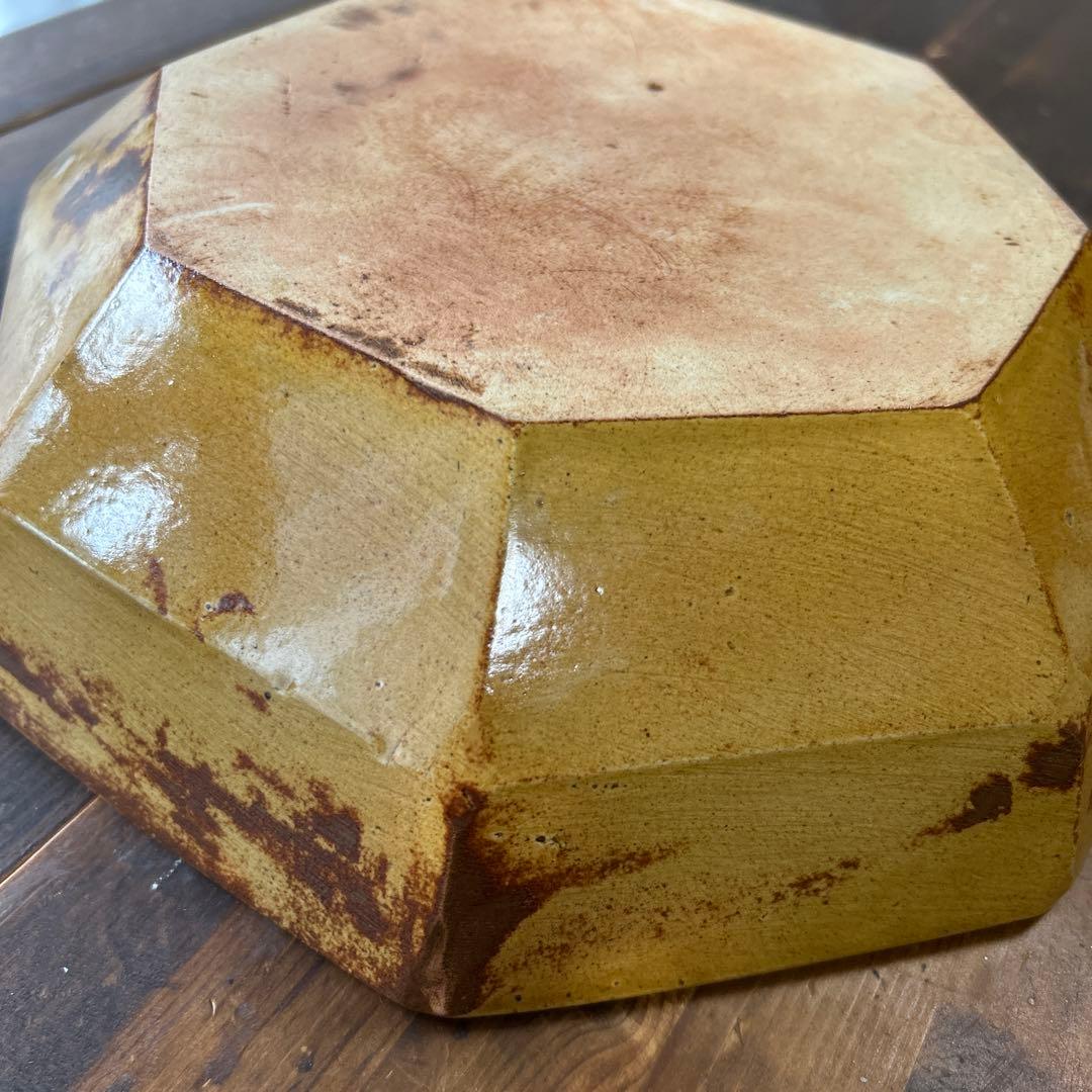作家　陶芸作家　八角鉢　9寸　サラダ鉢　大鉢