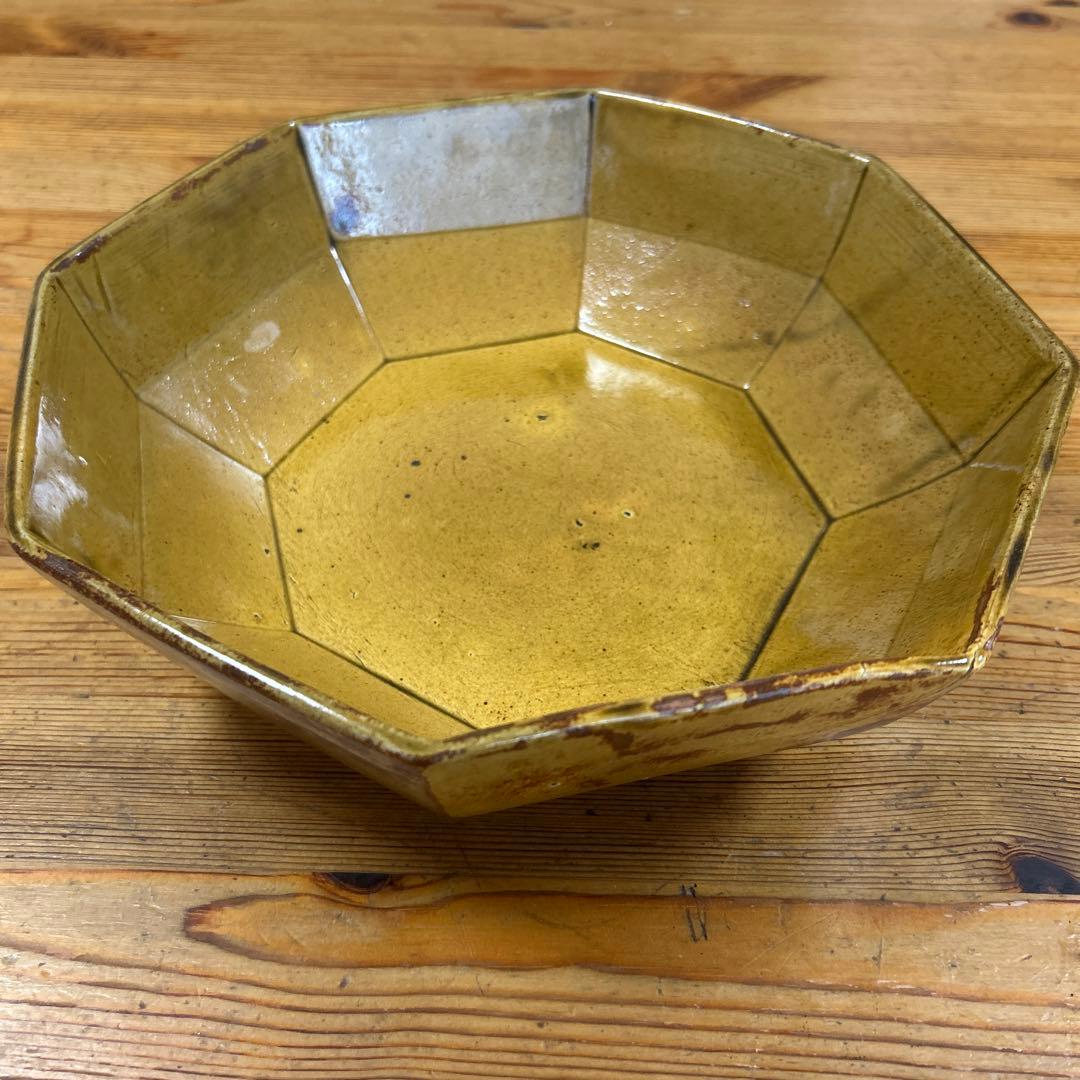 作家　陶芸作家　八角鉢　9寸　サラダ鉢　大鉢
