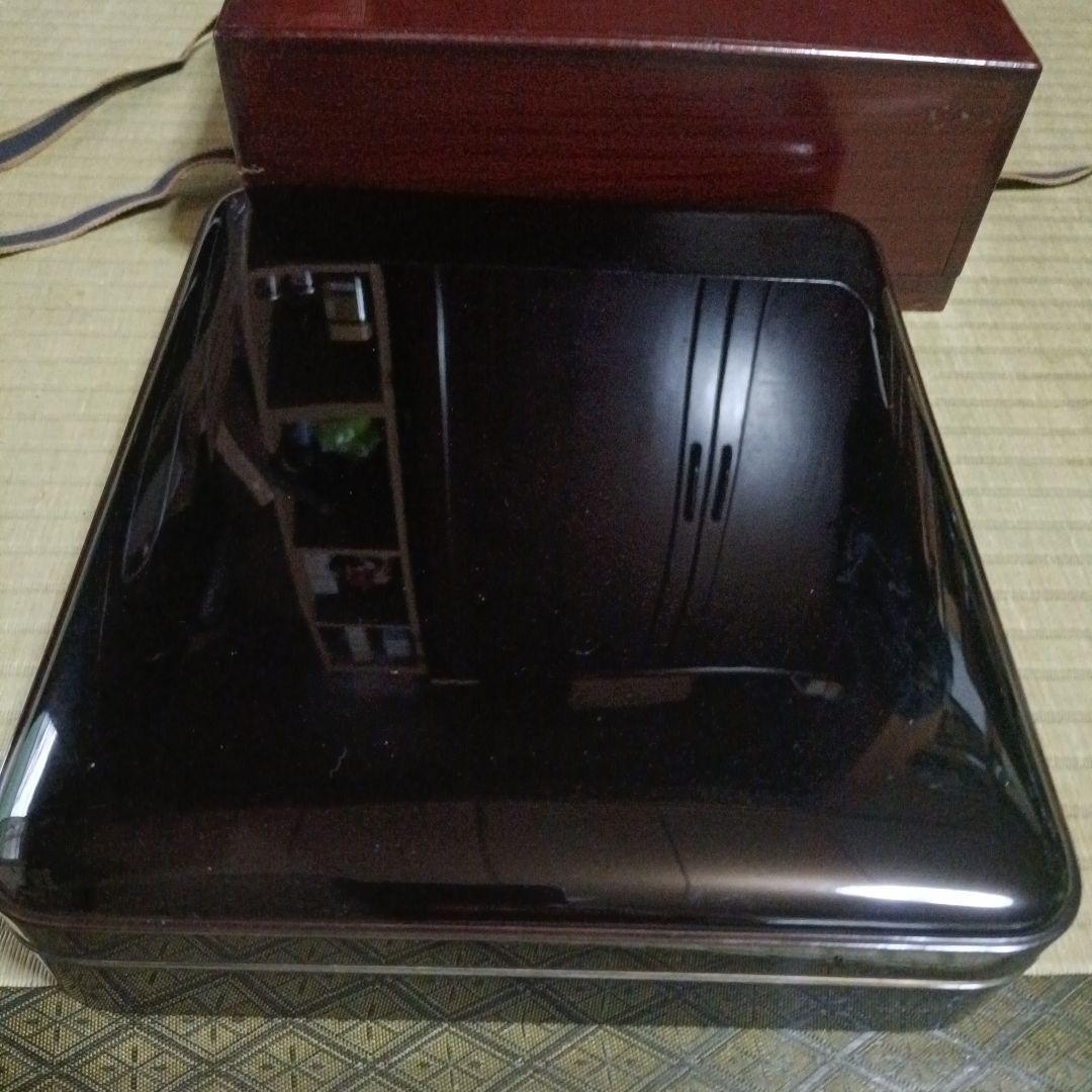 最高級品 輪島塗 硯箱　未使用 銀縁　高級 金銀 水滴付