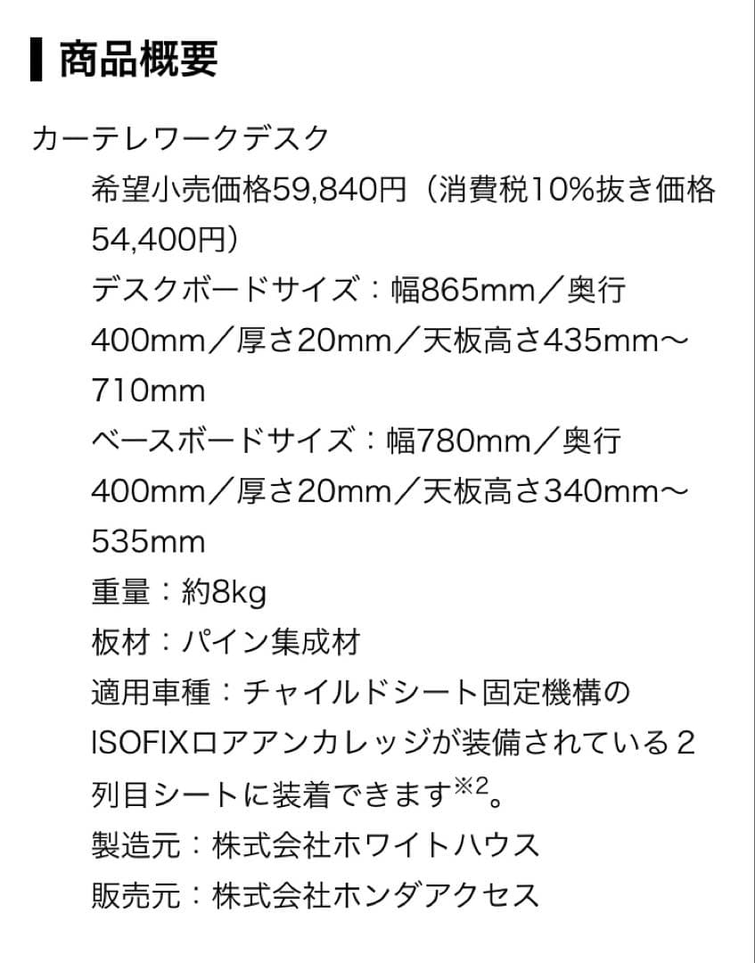 Honda純正　カーテレハワークディスク