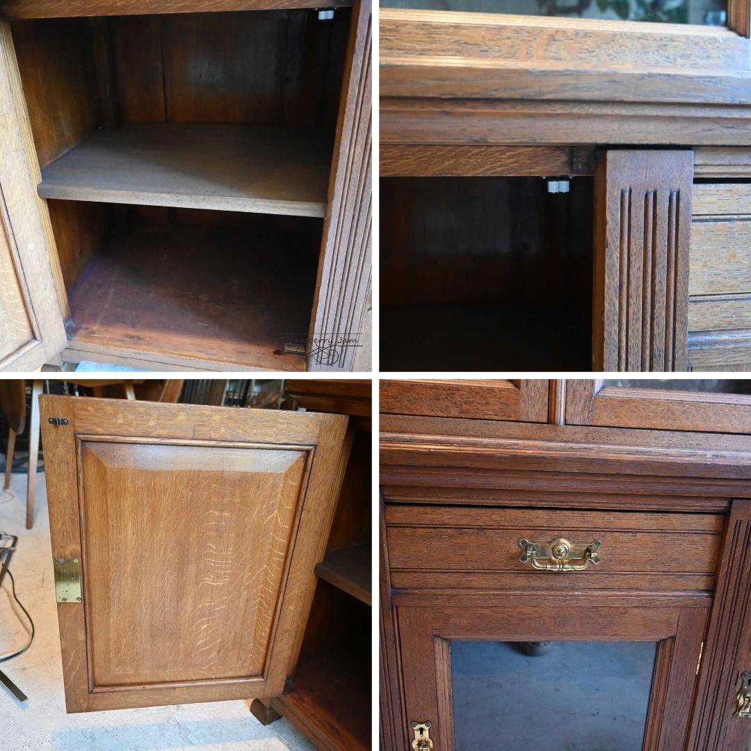 L3705-230 英国アンティーク キッチンキャビネット 食器棚 サイドボード